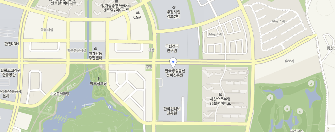 한국방송통신전파진흥원 약도